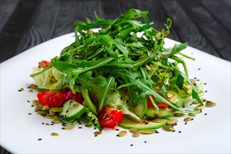 Salad of fresh avocado