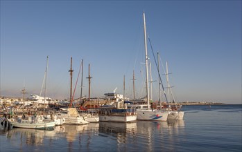 Boats in the port of Pafos