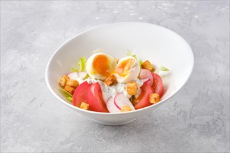 Salad with fresh tomato
