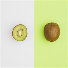 Top view cut kiwi. Resolution and high quality beautiful photo