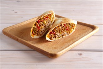 Burritos wraps with meat