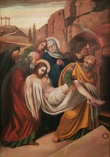Station of the Cross by an unknown artist. 14 Station