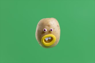 Funny potato with face sticker