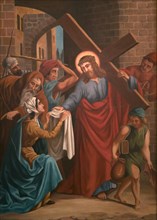 Station of the Cross by an unknown artist. 6 Station