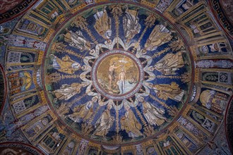 Beautiful mosaics in the Baptistery of Neon