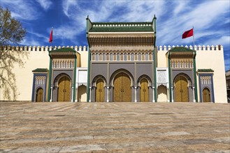 Entrance gate to the Royal Palace Dar el Makhzen
