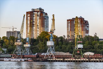 Docks on the Amur river