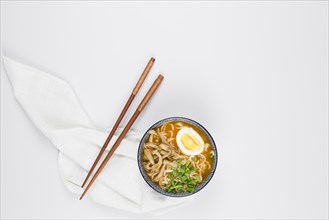 Top view ramen bowl. Resolution and high quality beautiful photo