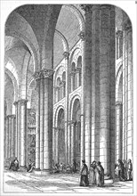Interior of the Cathedral of Santiago de Compostela in 1880