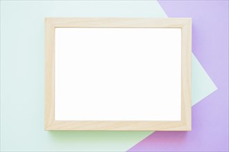 White wooden frame green purple backdrop. Resolution and high quality beautiful photo