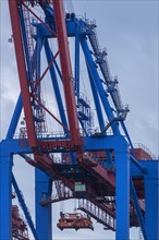 Detail of a loading crane in the port of Hamburg