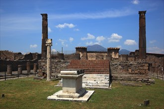 Temple of Apollo with the sundial
