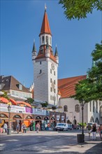 Old Town Hall with tower at the Viktualienmarkt