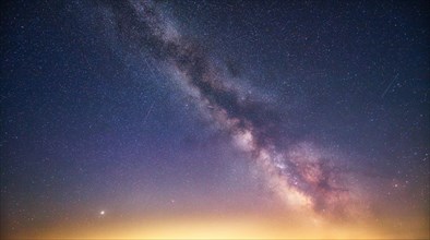 Milky Way in the cloudless starry sky