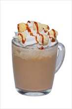 Coffee cocktail with whipped cream