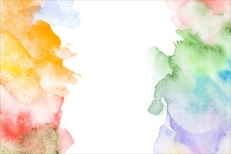 Watercolor backdrop with colorful blobs. Resolution and high quality beautiful photo