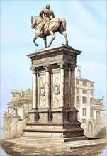 Equestrian statue by Bartolomeo Colleoni in Venice
