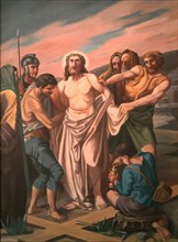 Station of the Cross by an unknown artist. 10 Station