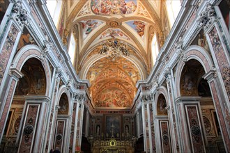 Ceiling frescoes by Giovanni Lanfranco in the nave