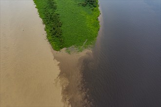 Confluence of the Rio Negro and the Amazon