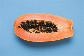 Close up delicious papaya table