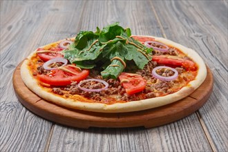 Pizza with meat