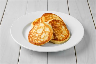 Plate with traditional belarussian pancakes