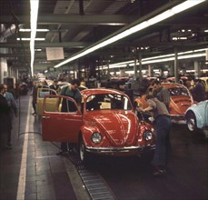 Wolfsburg. VW plant ca. 1972-75. Production
