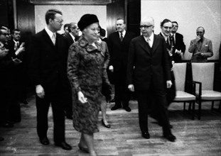 The visit of German President Gustav Heinemann and his woman Hilda to Paderborn on 9 March 1972 was to the city