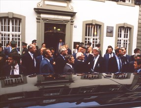 Trier. Honecker's visit to the Karl Marx House on 10 September 1987. Erich Honecker