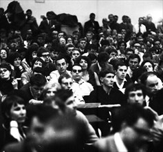 Congress of the student organisation SDS Sozialisischer Deutscher Studentenbund at the University of Frankfurt/M. on 22. 5. 1966