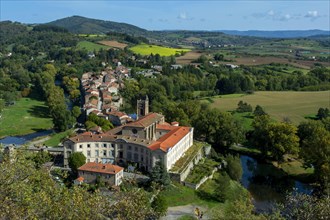 Lavoute Chilhac labelled Les Plus Beaux Villages de France. Priory Sainte-Croix