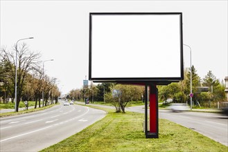 Billboard blank outdoor advertising middle road