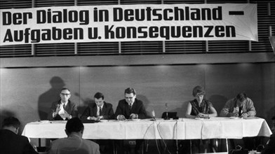 Dialogue in Germany was the motto of a conference of youth associations from East and West in June 1966 in the town hall in Oberhausen