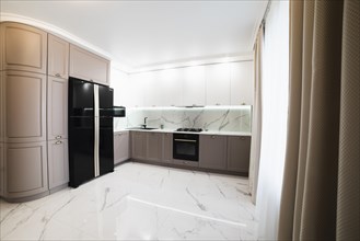 Interior modern furnished kitchen
