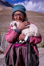 Elderly woman in Photoksar