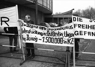 The traditional culture days of the city of Dortmund - here on 14. 5. 1973 in Dortmund - were marked this year by the USSR. Counter-demo