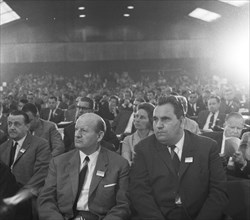 The SPD party congress of 1-5-6. 1966 in the Dortmund Westfalenhalle. Heinz Kluencker