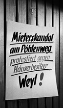 This meeting of affected tenants took a stand against usury in Duesseldorf