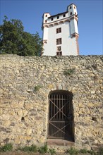 Electoral castle and gate with grille on the town wall