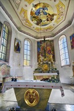Main altar with ceiling fresco
