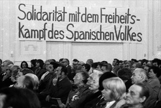 Communists and leftists commemorated the 35th anniversary of the International Brigades in the Spanish Civil War of 1936 on 6/11/1971 in Wuppertal