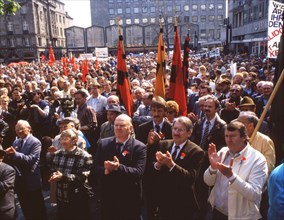 Dortmund. DGB demonstration and rally on 1. 5. 1989