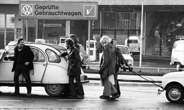 A demonstration with a DKP motorcade on 24 November 1973 in Essen against the driving bans on carless Sundays caused a sensation