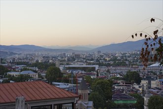 Blue hour over Tbilisi