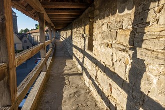 Covered battlement on the historic town wall