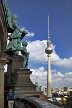 The TV Tower seen from the observation deck of the Berlin Cathedral