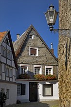 Half-timbered houses at the church on the market square
