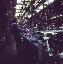 Wolfsburg. VW plant ca. 1972-75. Production