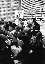 The promotion of co-determination at the Bayerkonzern was the aim of this event of trade unionists and left-wingers on 8 December 1973 in Leverkusen